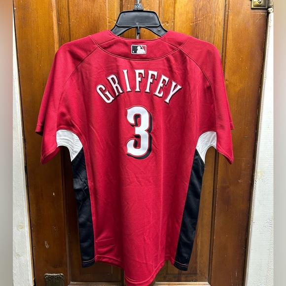 mitchell & ness ken griffey jr cincinnati reds bp jersey - Picture 3 of 3